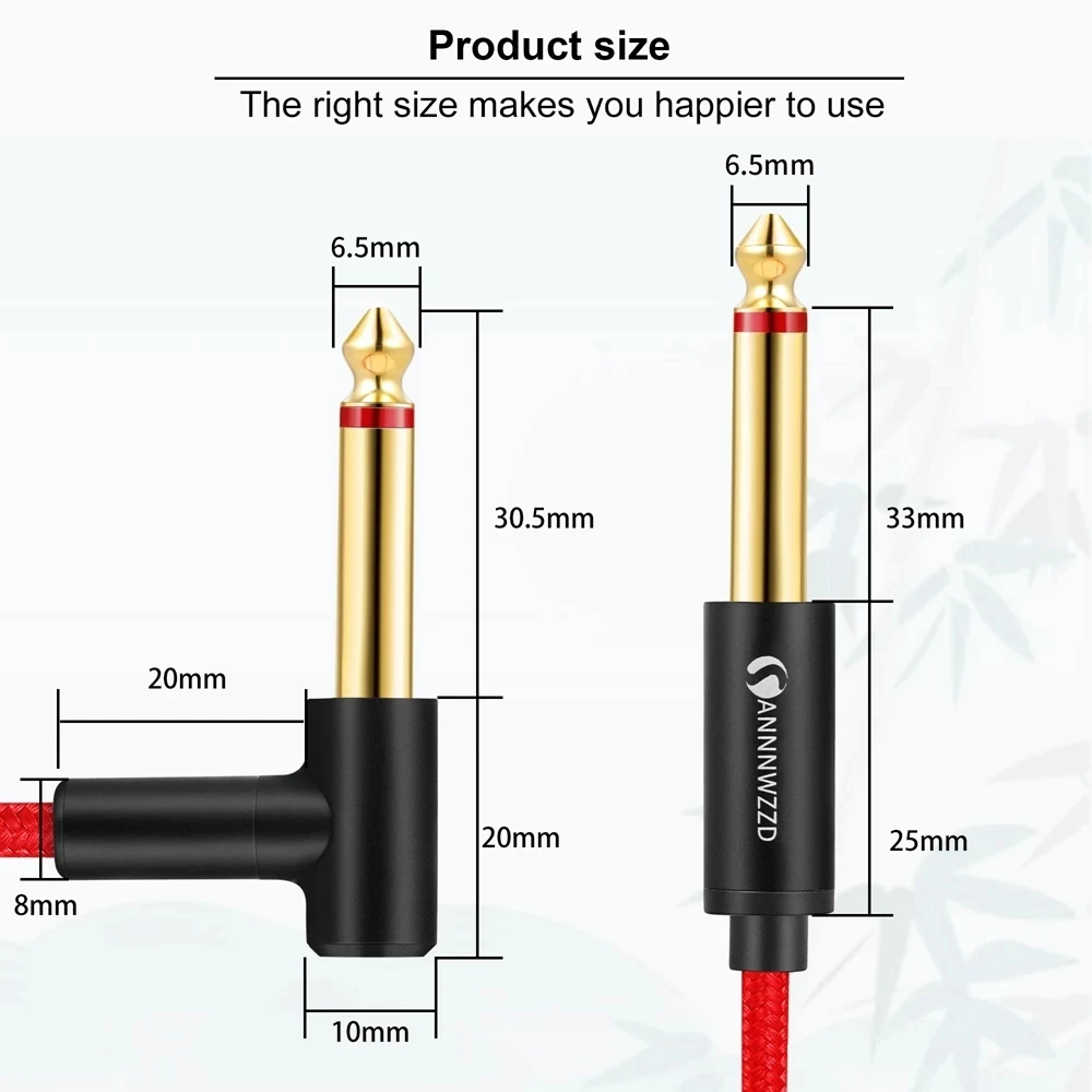 gitarre blei kabel 635mm 14 gitarre instrument kabel für elektrische gitarre bass tastatur gerade zu l form stecker free global shipping