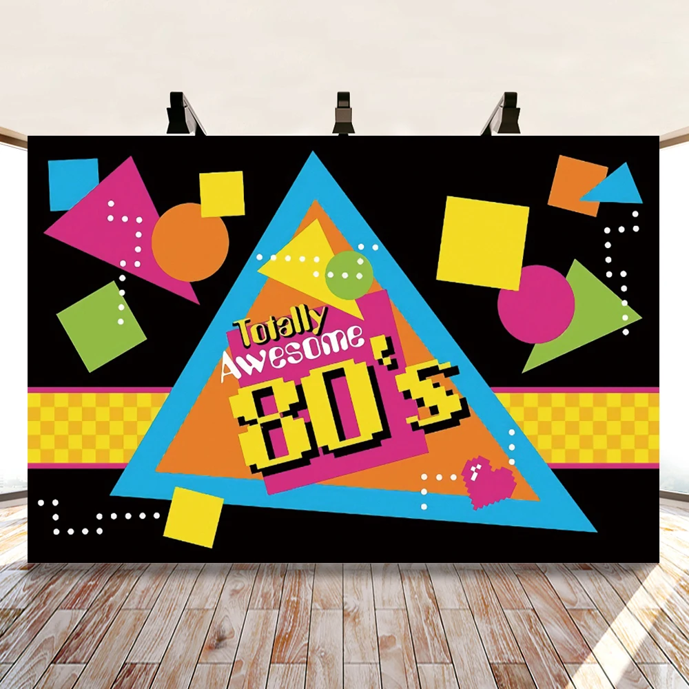 Потрясающий Виниловый фон для фотосъемки в стиле 80 х дискотек музыкальной