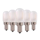 Матовый Стекло 1 Вт T22 E14 лампы в форме свечи лампы Винтаж трубка Ночной светильник лампа теплый белый 2700K 110 E12 лампа со светодиодными нитями на цоколе для умного дома светильник Инж