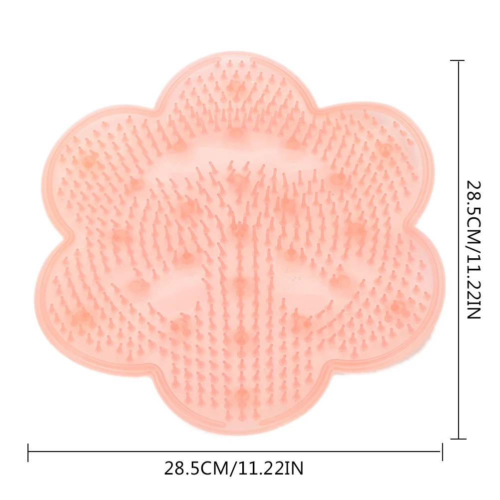 

Lazy Bathtub Back Massage Cushion Silicone Suction Cup Bathroom Shower Bath Mat Massager Anti-slip Mat Sole Dead Skin Wash Brush