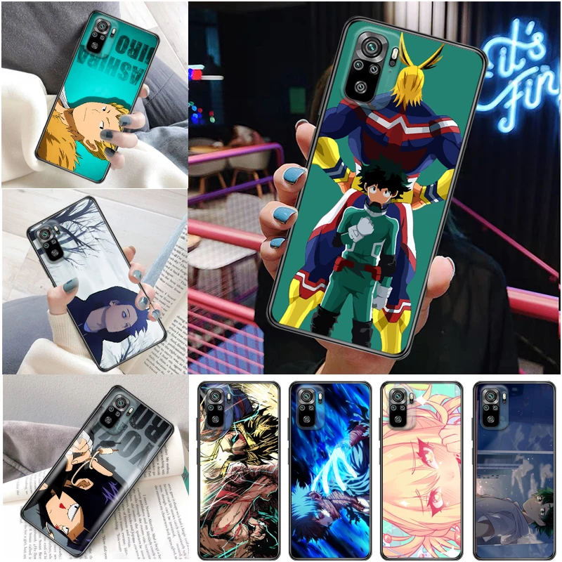 

My Hero Academia Tomura Boku Dabi Shigaraki Bakugou Katsuki Todoroki Shouto Phone Case For Xiaomi Redmi Note 10 10T Pro Cases