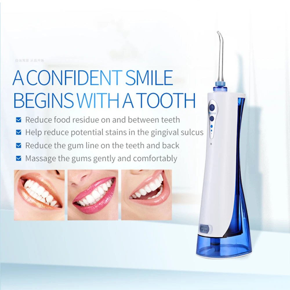 

Portable Teeth Cleaner 3 Modes Oral Irrigator Usb Rechargeable Water Flosser Dental Water Jet 180ML Waterproof 360Rotation