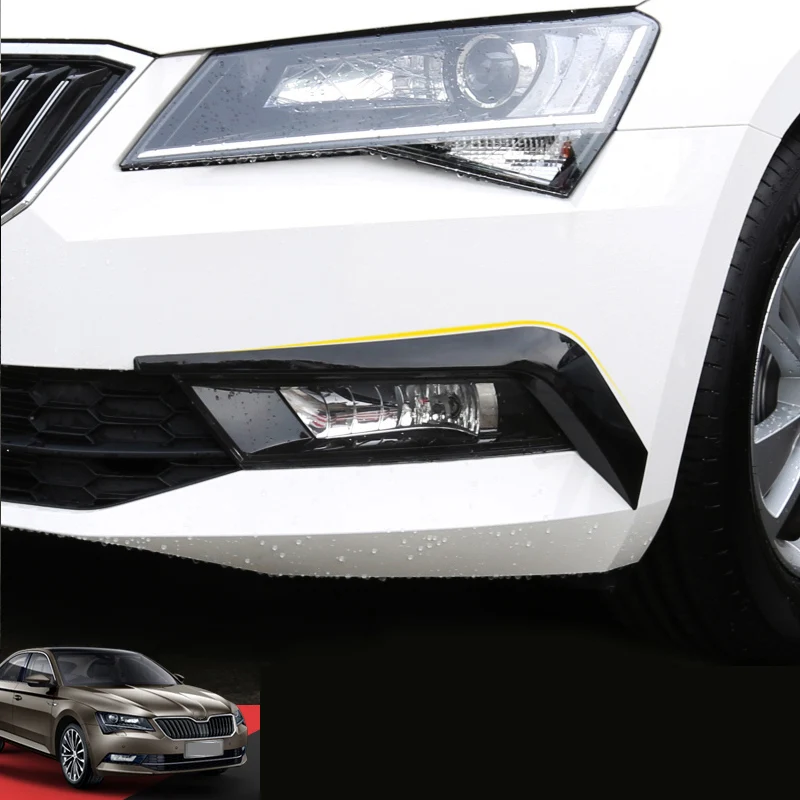 Lsrtw2017 Abs Car Front Bumper Foglight Trims for Skoda Superb 2016 2017 2018 2019 2020 | Автомобили и мотоциклы
