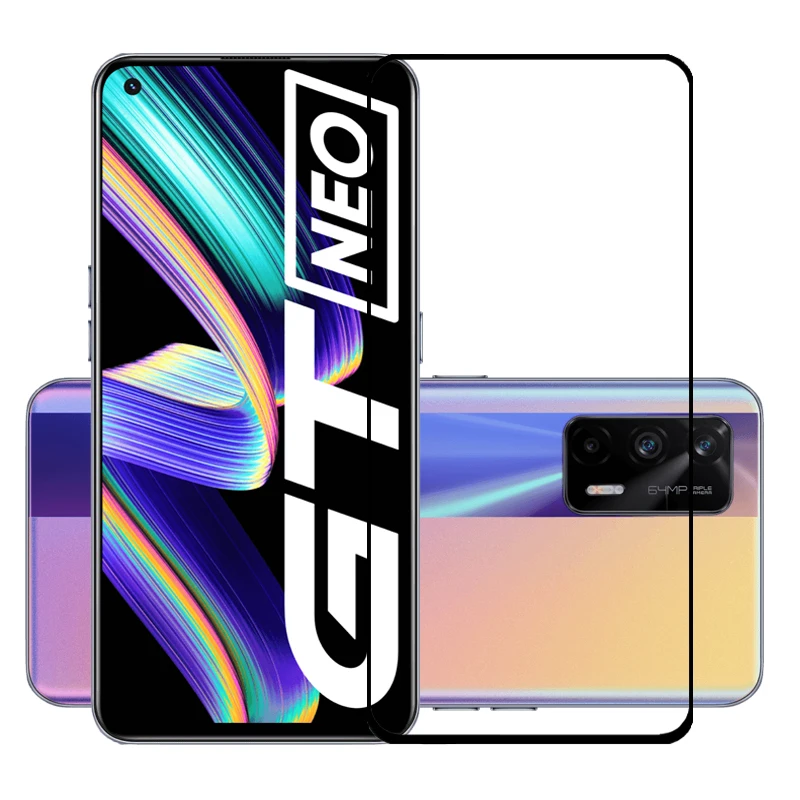 

25 шт./лот полное покрытие Защита экрана для Realme GT Neo устойчивая к царапинам Защитная пленка Закаленное стекло для Realme 6 7 8