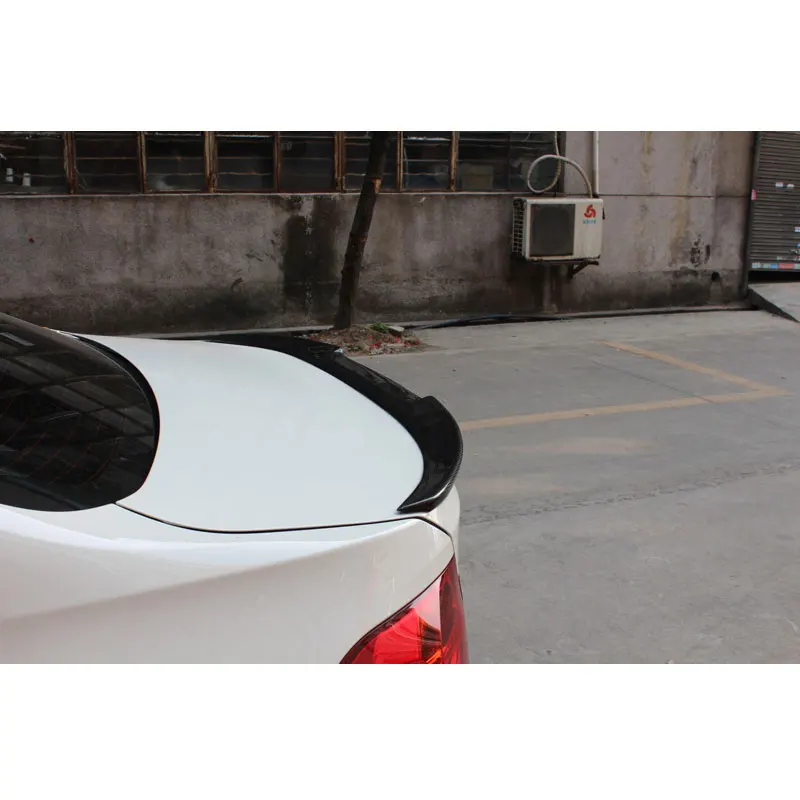 Углеродного волокна V стиль задний спойлер заднего багажника крыла для BMW F80 F30 M3 4D