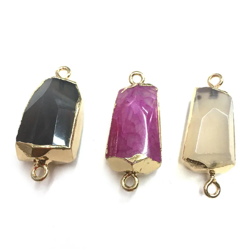 Подвеска из натурального камня агата для изготовления ювелирных изделий