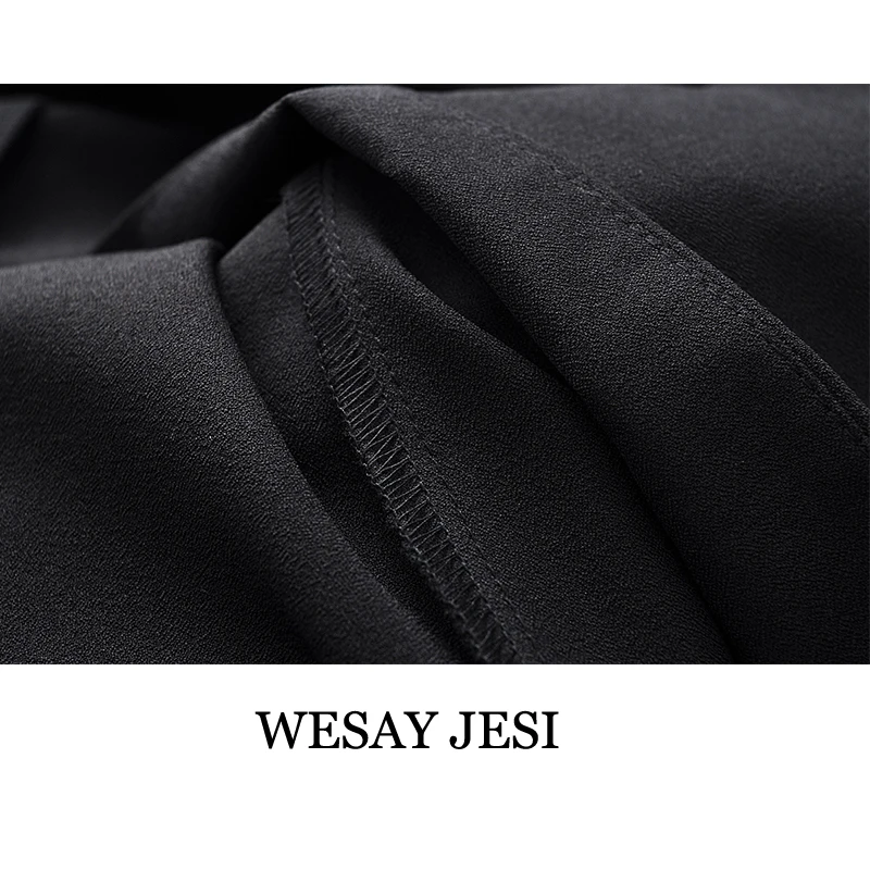 

WESAY JESI Women New Sweet Fashion With Lace Ruffled Mini Dress Vintage Puff Sleeves Button-up Female Dresses Vestidos Mujer