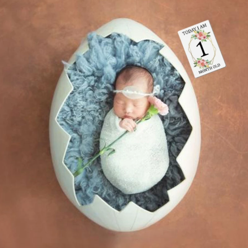 

12 Pcs Month Card Baby Monthly Newborn Milestone Photo Sharing Cards Gift Set Fu