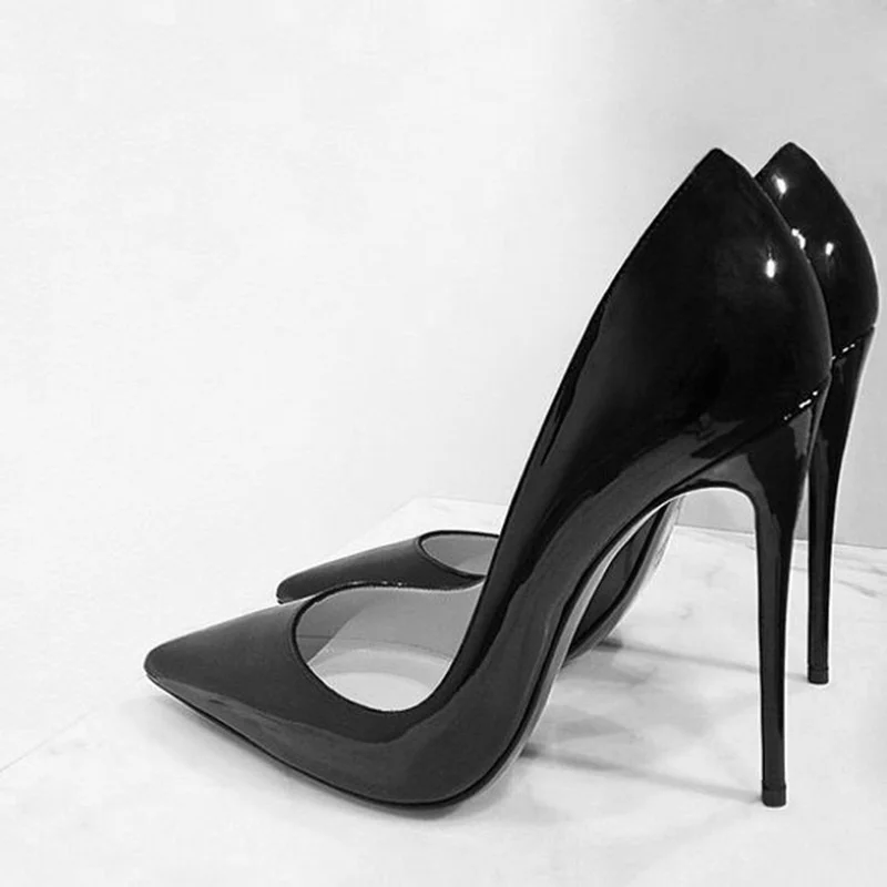 

2021 summer new Spring women's pointed thin heel versatile shallow mouth high heel 12cm large women's single shoe