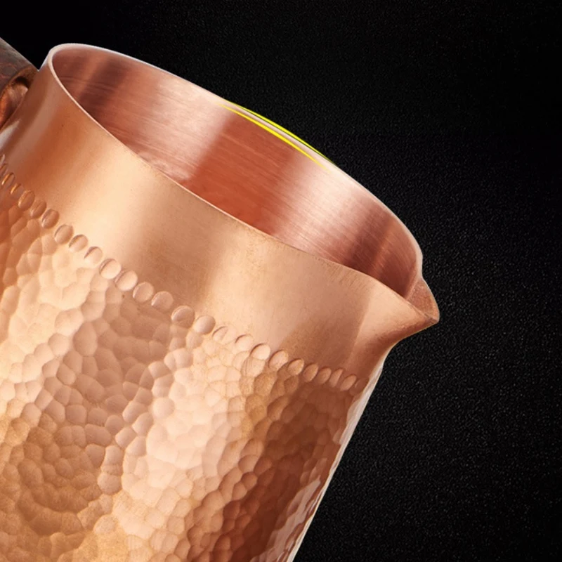 Горячая Новинка 1 шт. 400 мл Чистая медь Ручная работа тиснение молочный
