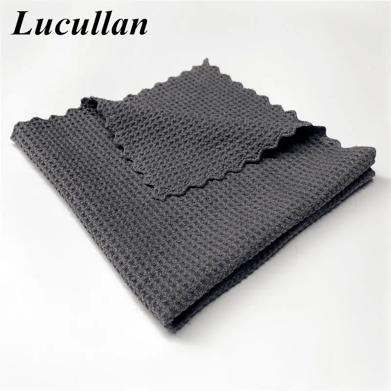 Lucullan 40X40 см безedgeless витражные краски интерьера из Микрофибры Для Вытирания ткань супер абсорбирование без ворса вафельное плетение полотенца