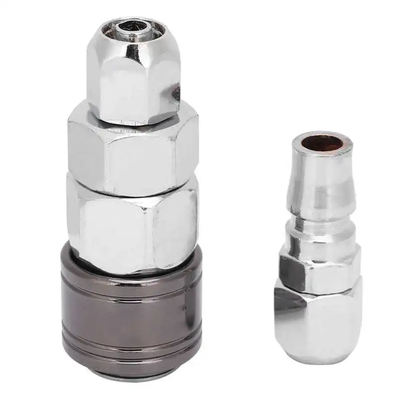 

2Pcs Self Locking Connector Replacement Alloy Steel Pneumatic Air Pipe Joint 20SP+20PP Pneumatic Valve