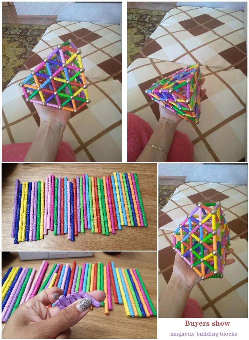 Магнитные Строительные блоки DIY 25~ 250 шт. магнитные стержни металлический шар игрушки для детей строительные игрушки аксессуары