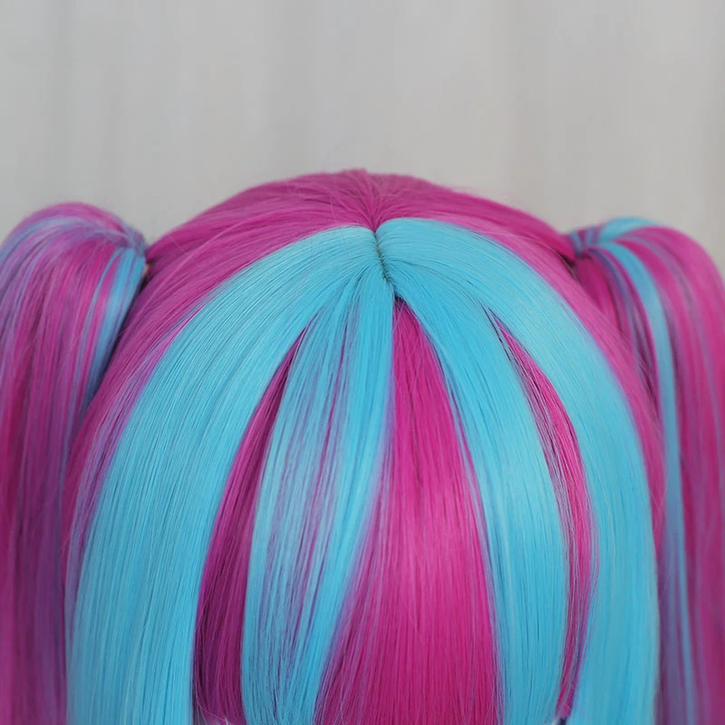 

Pre-sale Uwowo BanG Dream! Cosplay PAREO Wig RAISE A SUILEN Nyubara Reona 85cm Blue Pink Twin Tail Hair