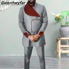 Gwenhwyfar официальная деловая одежда для работы, серый мужской свадебный смокинг с уникальным рукавом, бархатный полулацкан, мужской костюм