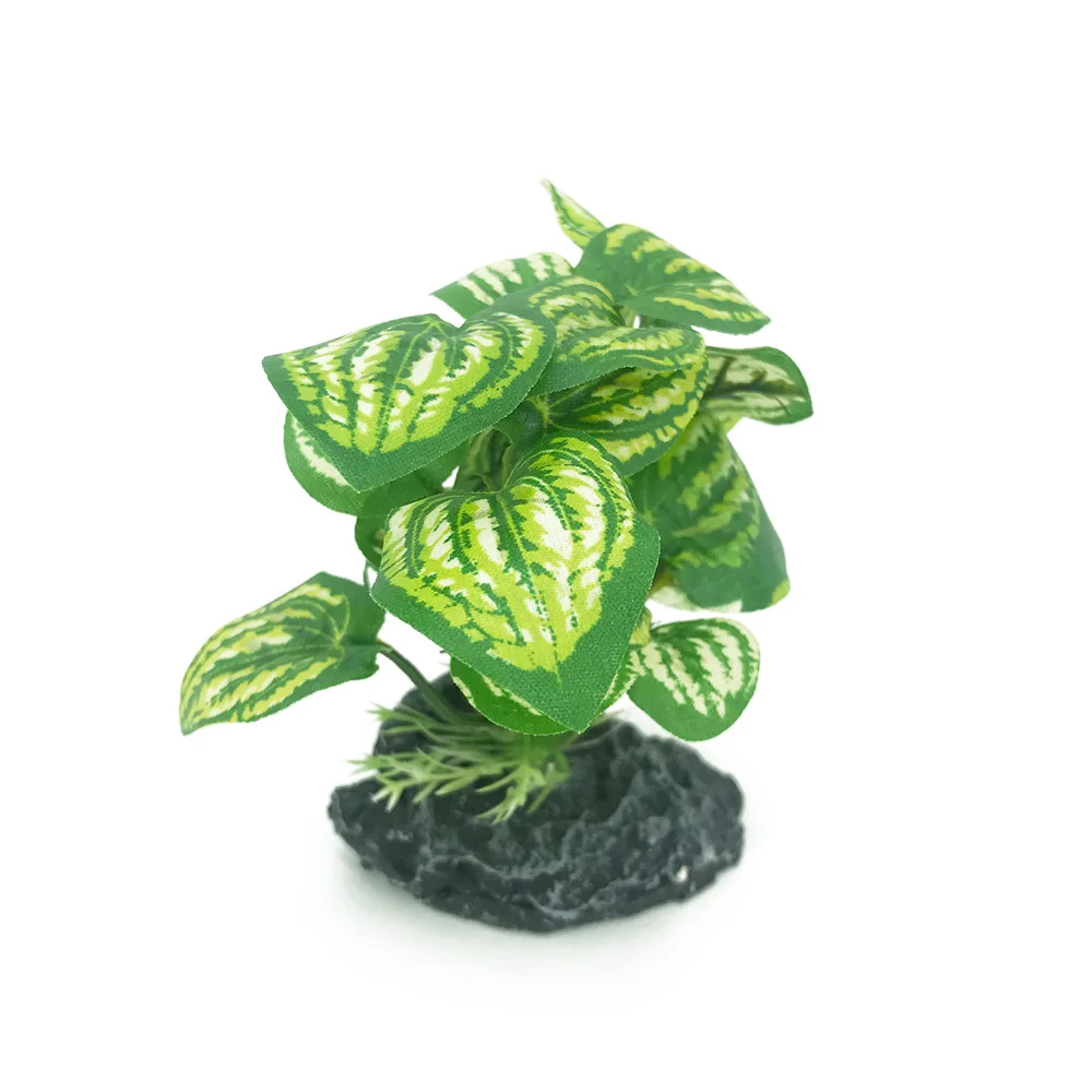 Искусственная тканевая трава для аквариума маленькое растение воды ландшафтное