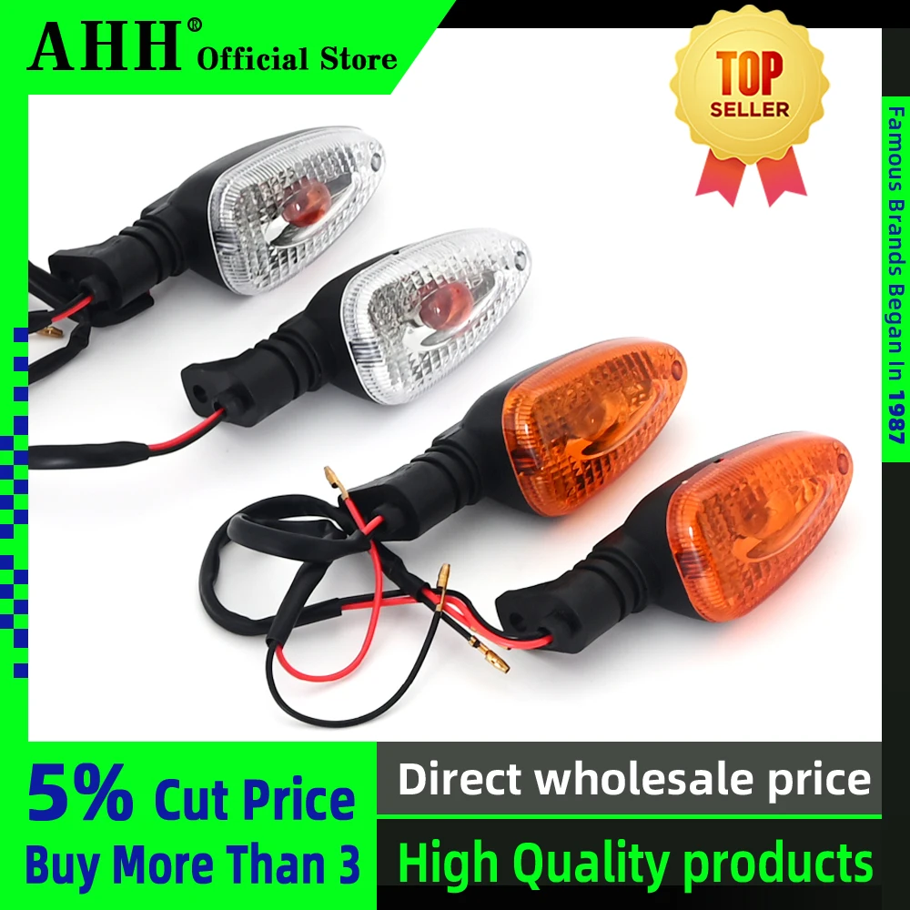 AHH Clear Turn Signal Light Indicator For BMW  F650 F800 G450X HP2 HP4 K1200  K1200 K1300 R1100 R1150 R1200 R850 GS R S ST RS GT
