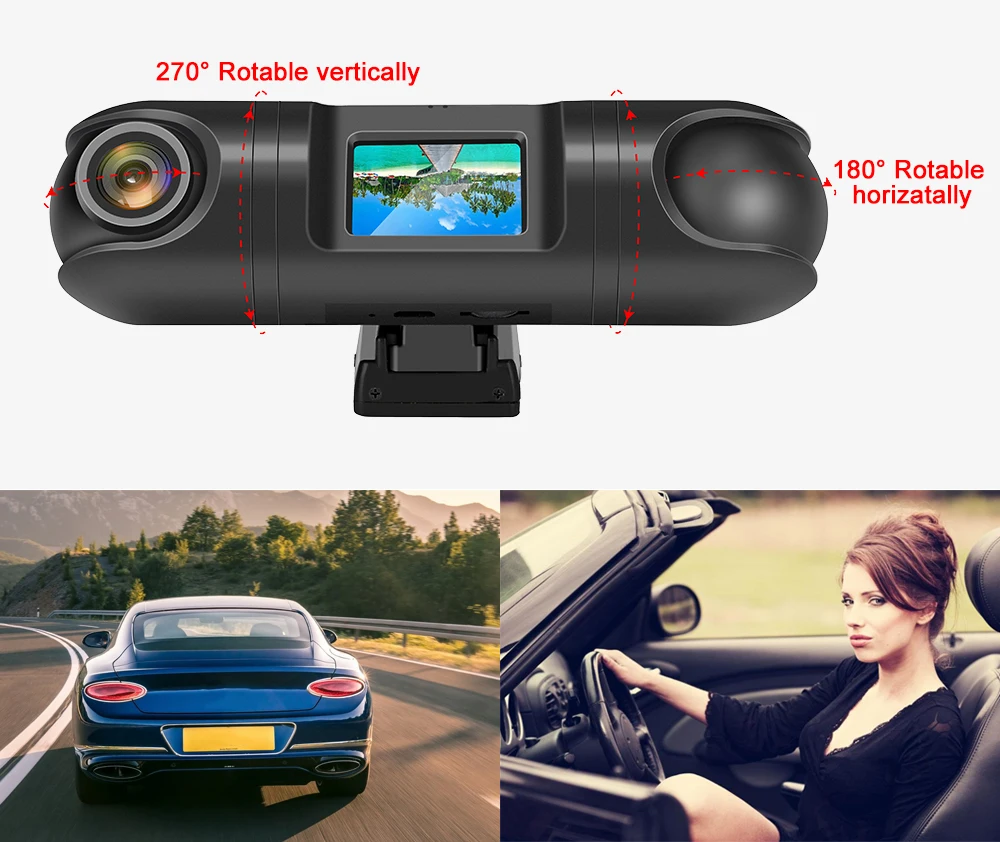 Conkim двухканальная Автомобильная камера + 720P заднего вида 1 5 &quotTFT LCD 140 градусов
