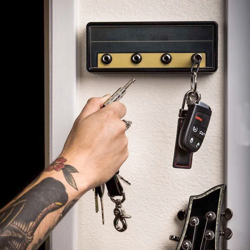 

Key Storage Guitar Keychain Holder Jack II Rack 2.0 Electric Key Rack Amp Vintage Amplifier Gift Dropshipping
