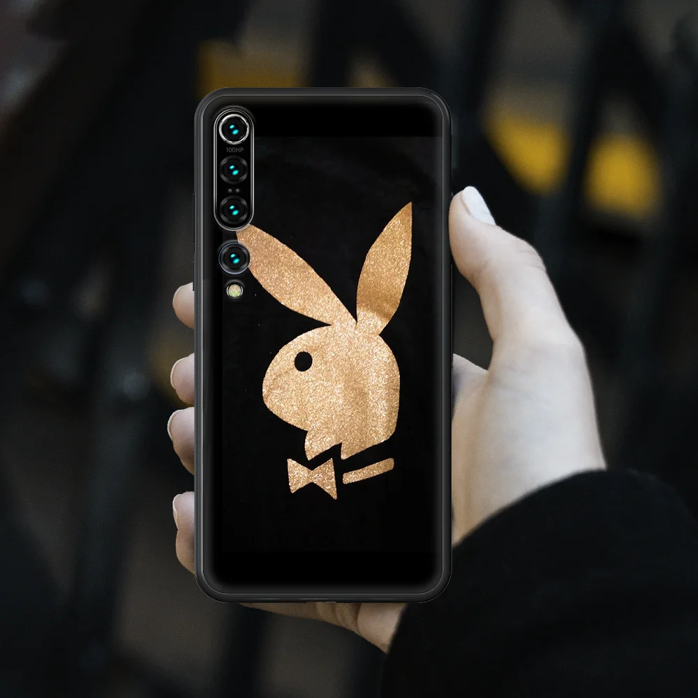 

Playboy Rabbit head Phone case for Xiaomi mi 4 5X 6 X A1 A2 8 9 T 10 F1 Lite pro SE Max Mix Note 2 3 lite black coque tpu funda