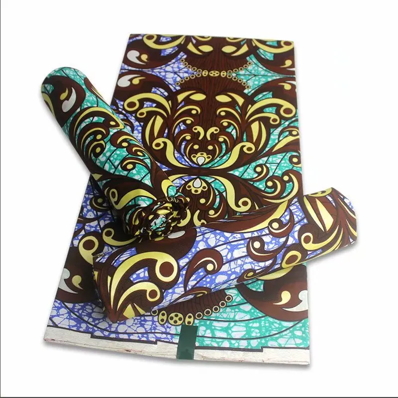 Платье Лидер продаж Золотой восковые африканские Гарантировано 100%