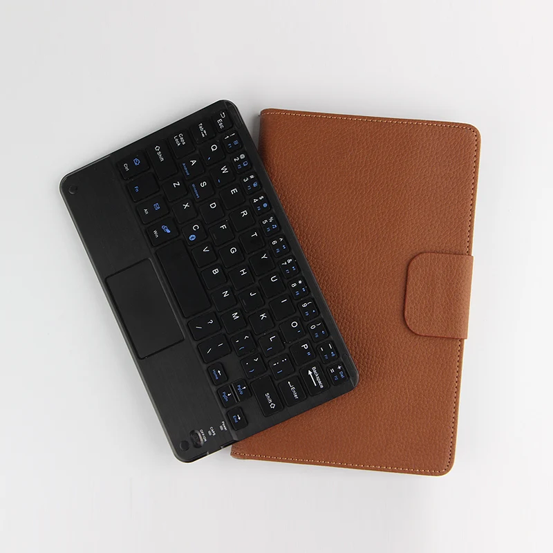 8/ 10 Inch Huawei Mediapad T3 Wireless Trackpad Keyboard Leather Case Kit Bluetooth Tablet Touchpad Keyboard with Protector