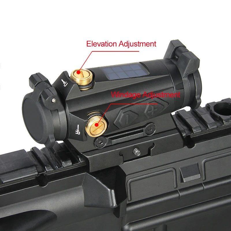 PPT1x20mm Red Dot видение прицел охотничья оптика 1x рефлекс солнечной энергии 2MOA 65MOA