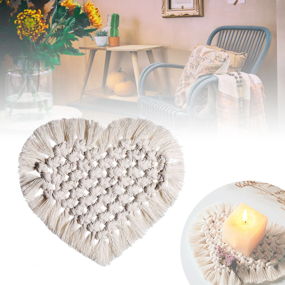 В богемном стиле Стиль чашка коврик ручной работы хлопчатобумажная подставка в