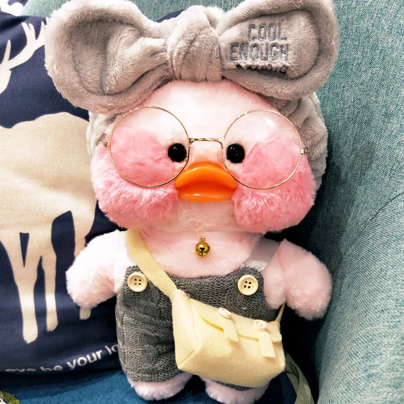 Новинка 30 см Мягкая Кукла Kawaii утка Милая кафе плюшевая игрушка животное подушка