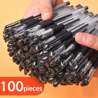 100 pcs office pen 0 5mm black water based ballpoint pen school stationery