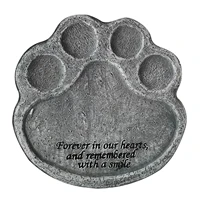 paw shape garden home tombstone ornament lawn grave memorial stone patio resin backyard gift pet supply