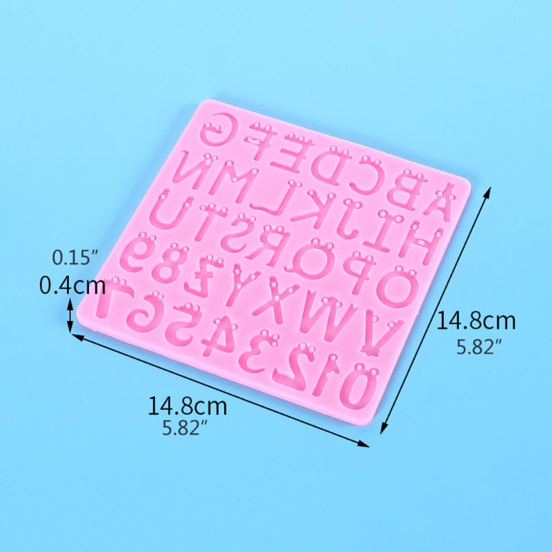 

Alphabet Epoxy Resin Mold English Letters Number Pendant Casting Silicone Mould DIY Crafts Jewelry Making Tools