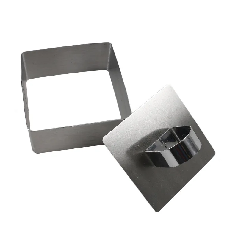 

5PCS Stainless Steel Cake Mold Dessert Mousse Mould with Pusher and Lifter Cooking Rings for Kitchen BV789