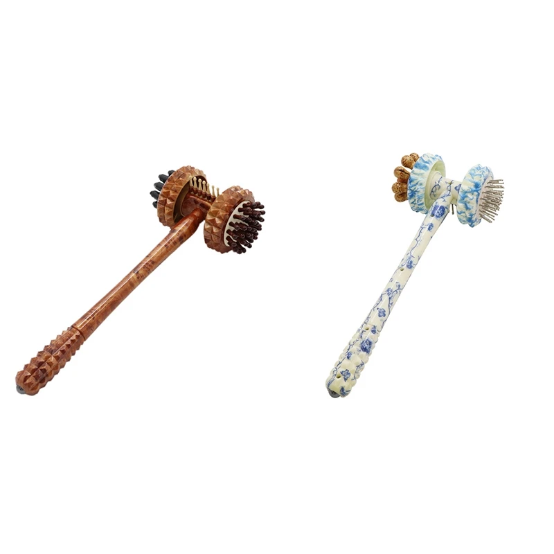 

Wooden Massage Hammer Back Head Knock Massager Stick Back Relax Multifunctional Cervical Vertebra Massagem