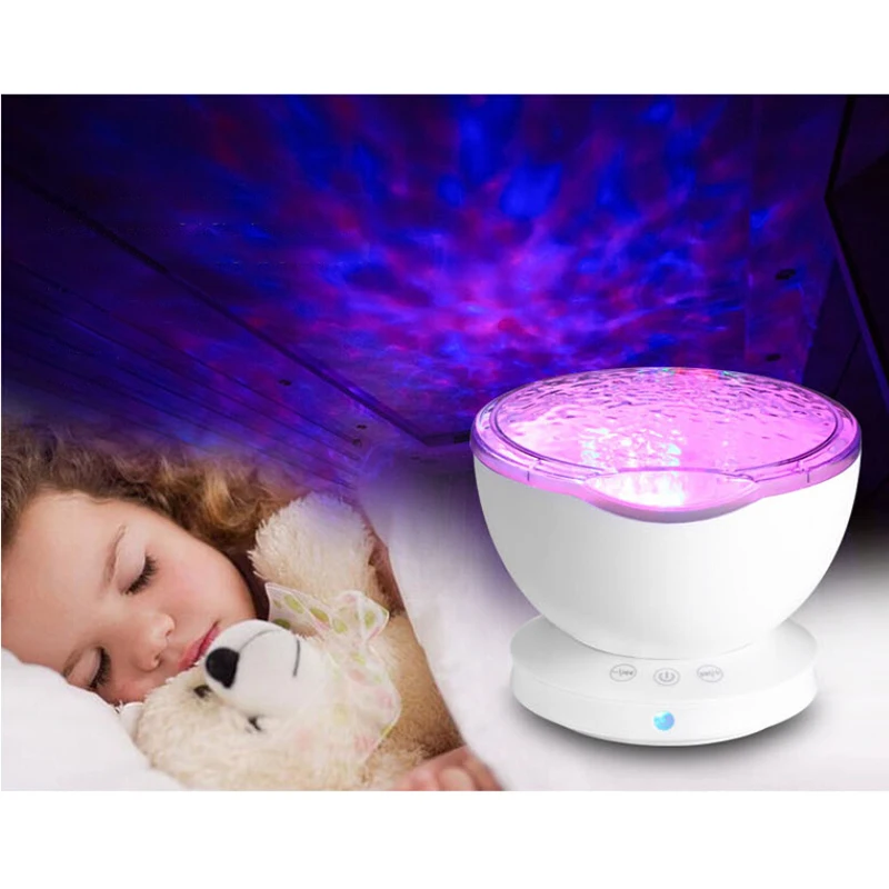 USB подзарядка светодиодный ночник морская волна звезды Звездное небо Проектор