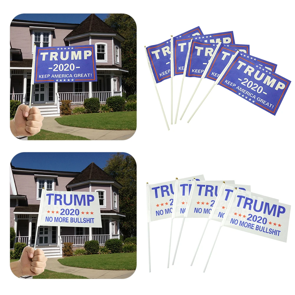 Квадратный ручной флаг декоративный 2020 президент США Трамп американский pattern