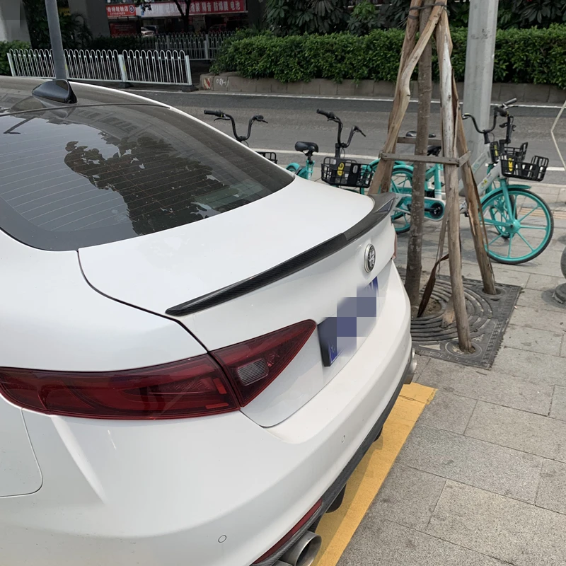 Спойлер из углеродного волокна для Alfa Romeo Giulia 2016-2019 спойлер автомобильного