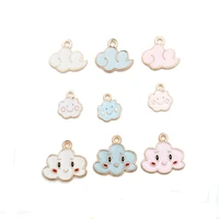 xuqian high quality diy charm sky clouds pendant with 50pcs for jewelry making accessories p0032