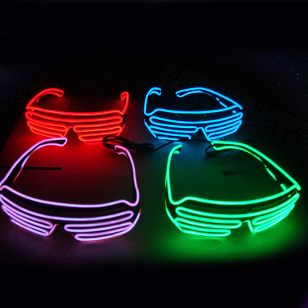 Светодиодный ные очки светильник светящиеся мигающие для вечеринки свадьбы