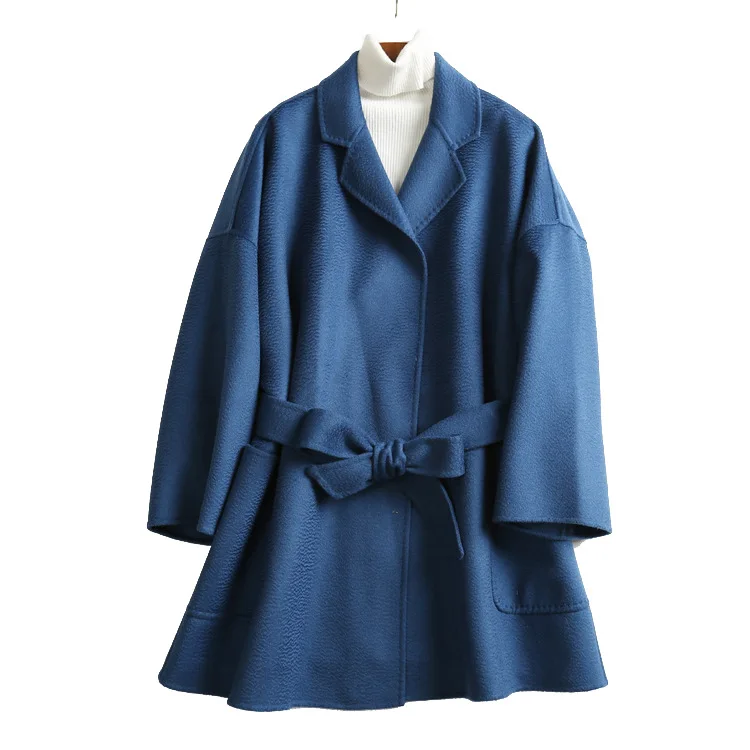 

2020 DCA Women Plus size Autumn Winter Cassic Simple Wool Maxi Long Coat fashion wool