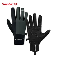 santic winter cycling gloves full finger bike gloves men women absorbing sweat touch function outdoor sports gloves asian size
