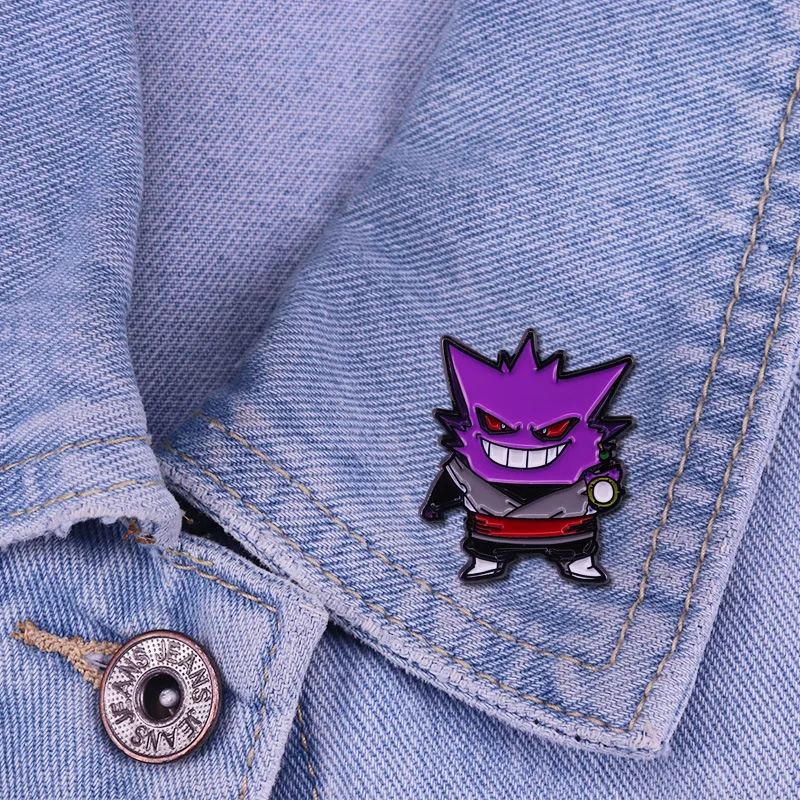 Милые эмалированные булавки манга ГЭН призрак аниме эльфы искусственные