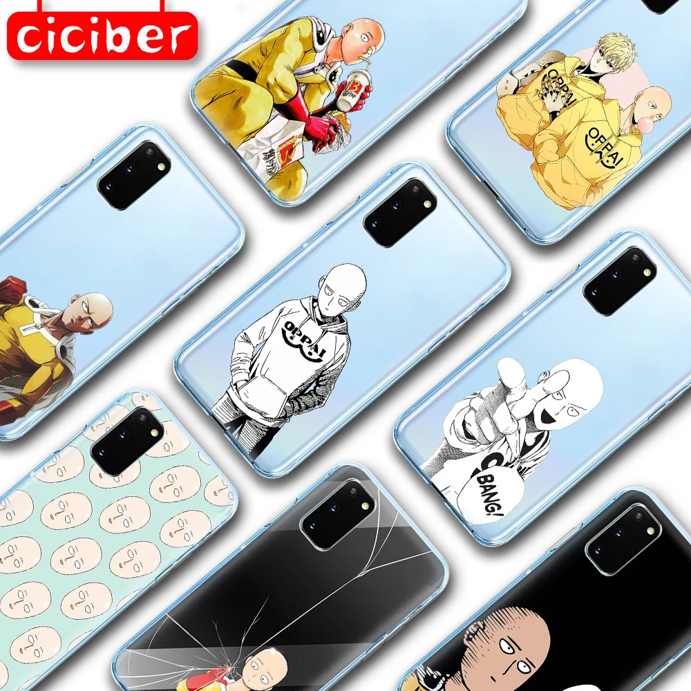 Мягкий ТПУ чехол ONE PUNCH MAN Saitama для Samsung Galaxy S10 S9 S8 S7 S20 Plus Ultra S10e A50 A51 A71 A70 A20 A10 A40 NOTE 10