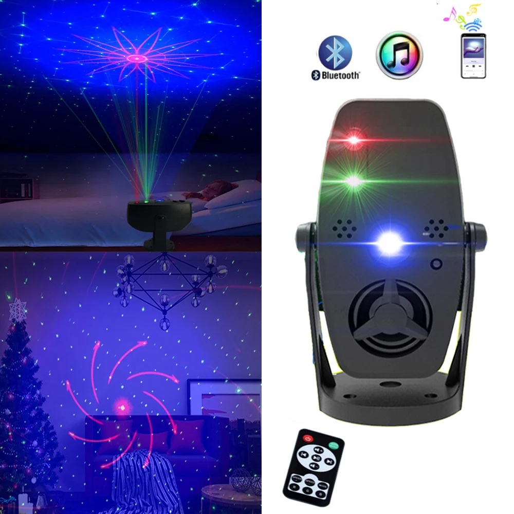Цветная (RGB) с дистанционным управлением по Bluetooth Dj диско лазерное Светильник