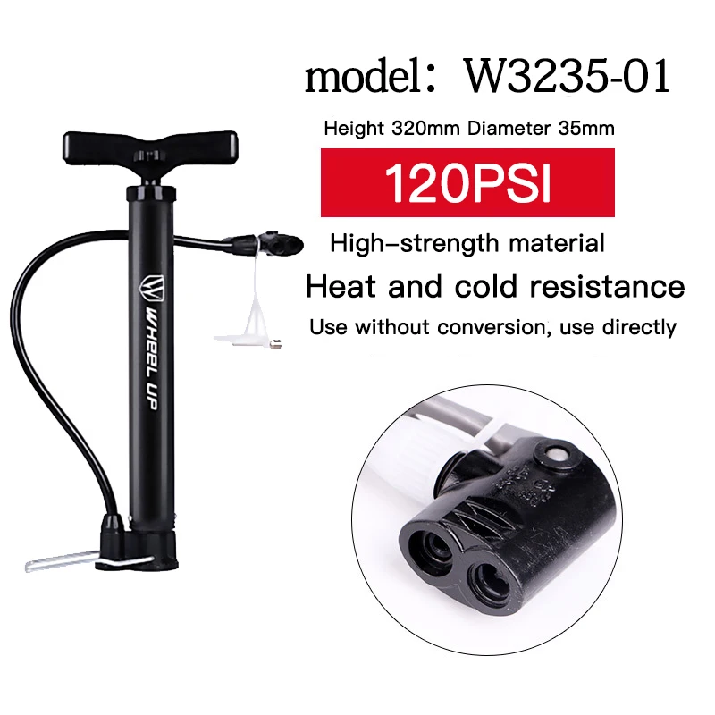 Колесный Портативный мини велосипедный насос высокого давления 120PSI ручной