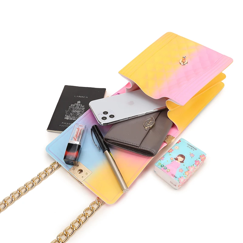 

GW Wholesale jelly purses bag jelly handbags for women girls handbags colorful pvc square bag