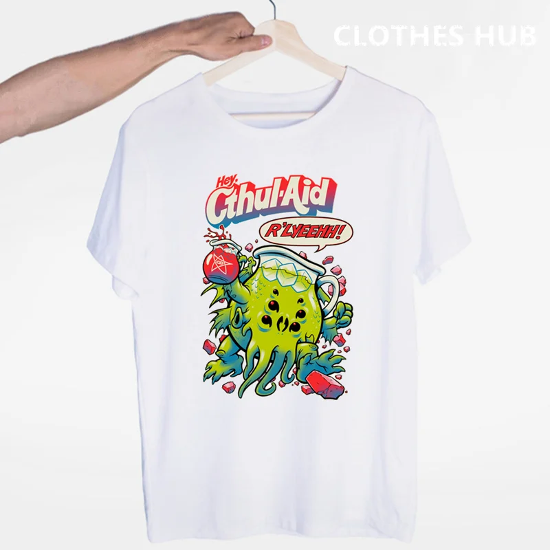 Новинка Футболка Death Cthulhu Octopus Geek футболка в стиле хеви-метал для парней 3d-принт