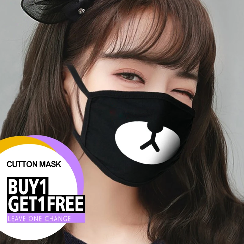 Модная черная Милая маска для лица многоразовая моющаяся унисекс Бриллиантовая