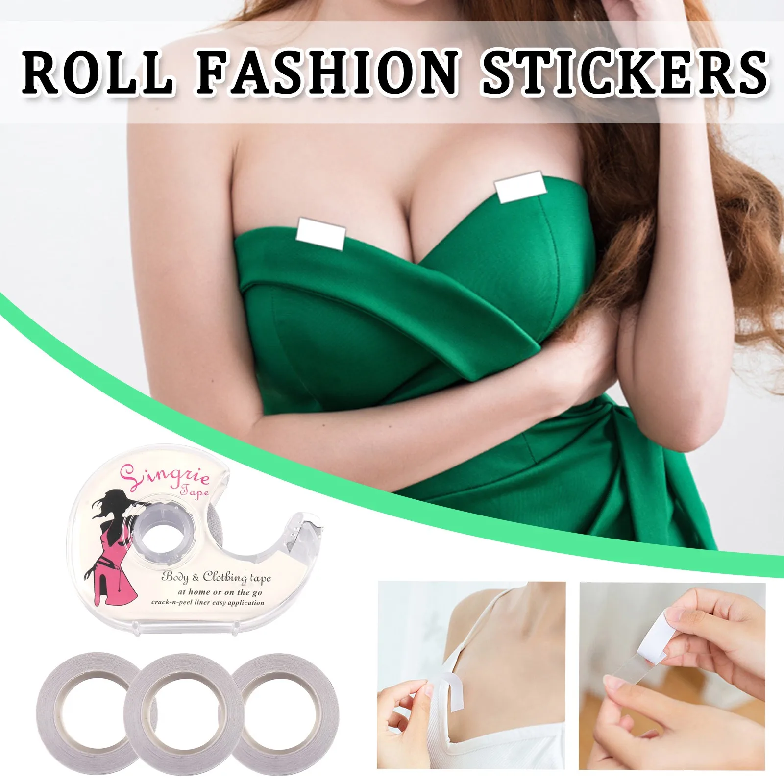 Антибликовые наклейки на шею брюки бюстгальтер невидимая лента клейкая застежка