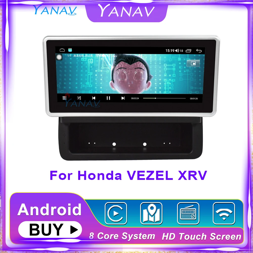 

Android GPS Navigation Car Radio For Honda VEZEL XRV Car Stereo Receiver Audio Multimedia MP3 Player HD Touch Screen Head Unit